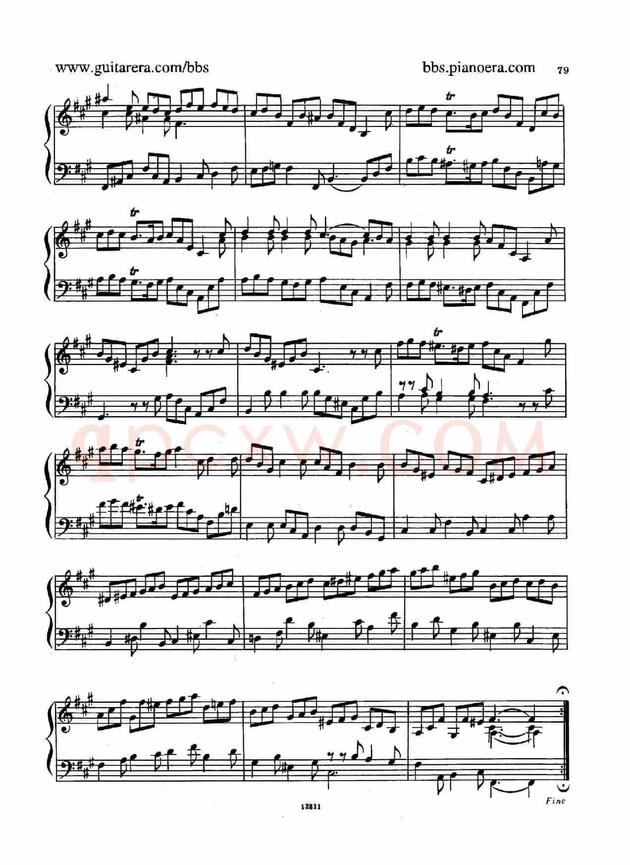 Suite No.6 in f-sharp Minor HWV 431(升f小调第六组曲)