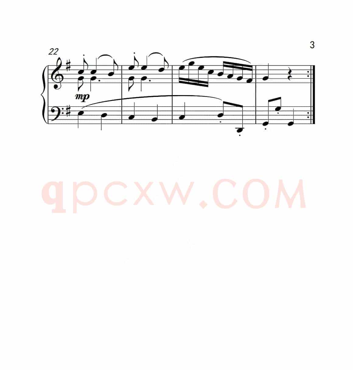 第三级 诙谐曲（中国音乐学院钢琴考级作品1~6级）