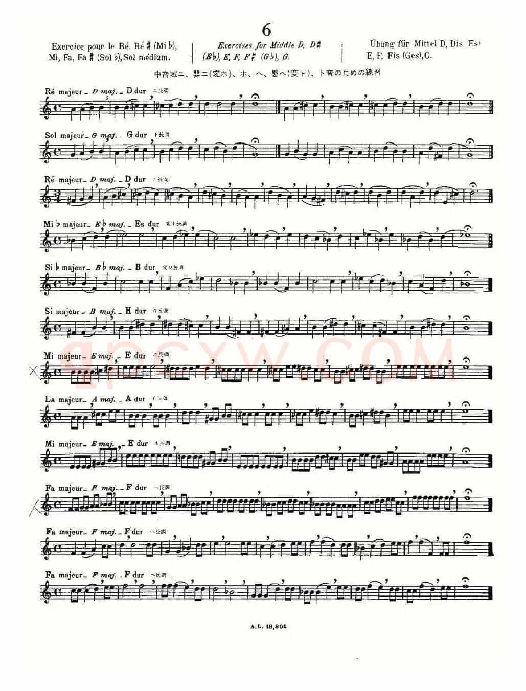初级练习之6（Alphonse Ludec - Debutant Flutiste）