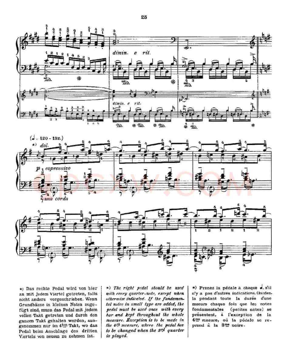 肖邦《练习曲》Fr.Chopin Op.25 No5-1