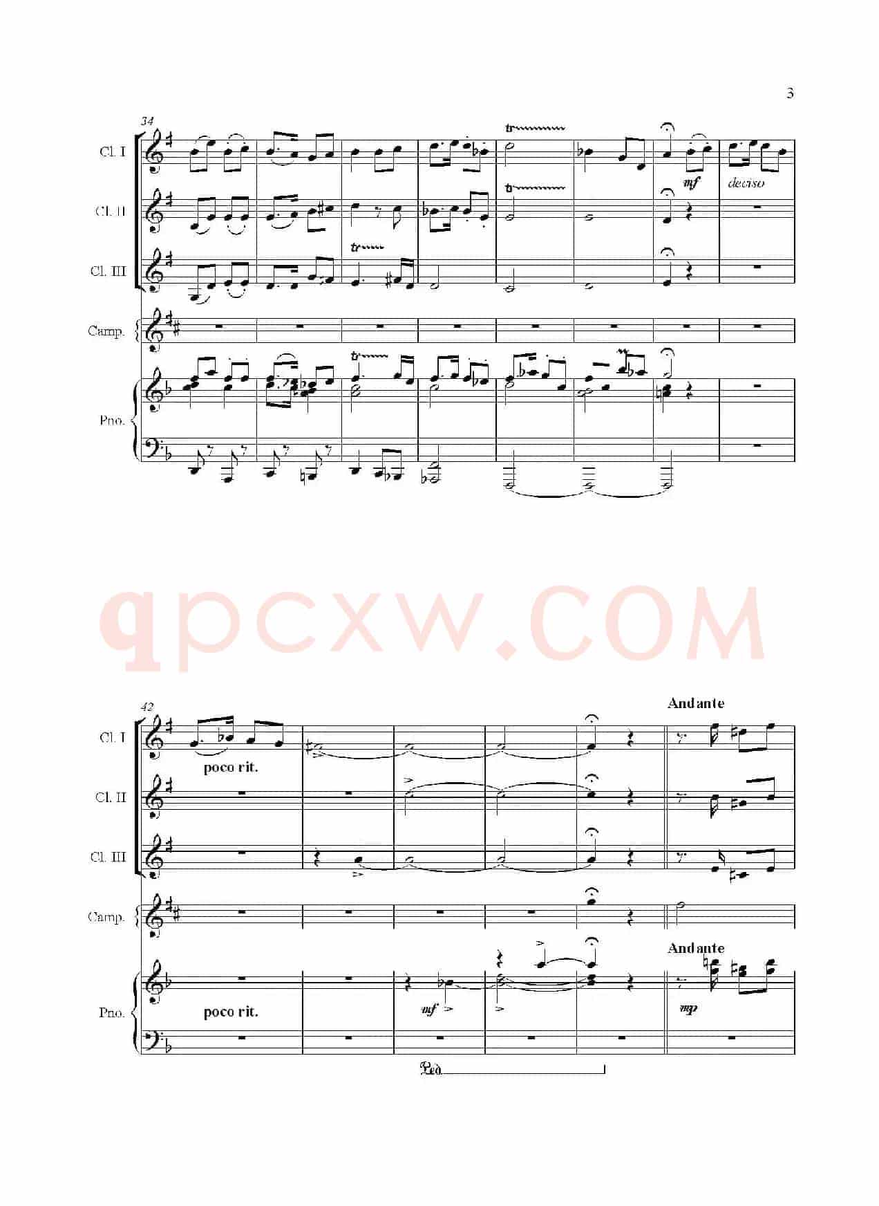 Rondo Caprichoso（单簧管三重奏）
