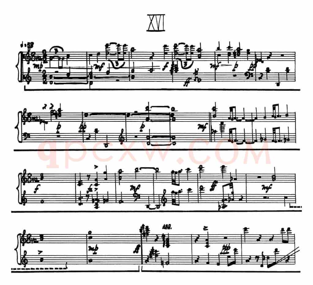 为加料钢琴而作的奏鸣曲与间奏曲（16）