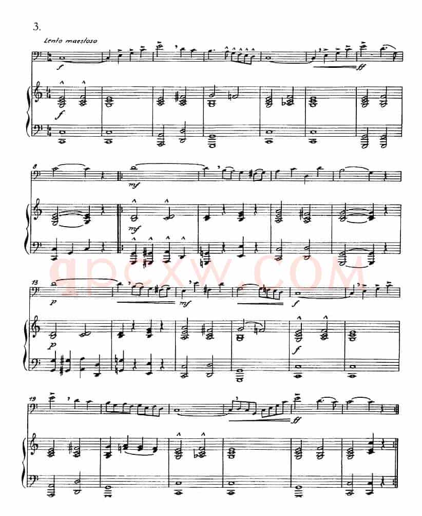 根据朱塞佩·孔科涅作品改编的四首旋律练习曲（长号+钢琴伴奏）