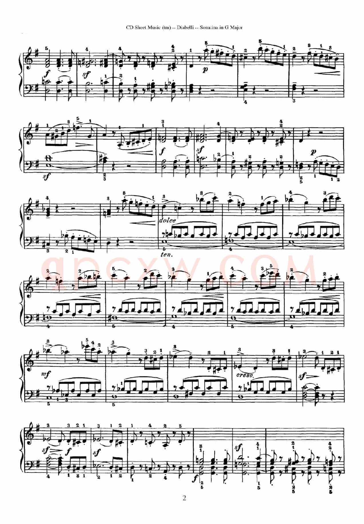 7 Piano Sonatinas Op.168(7首钢琴小奏鸣曲 No.6)