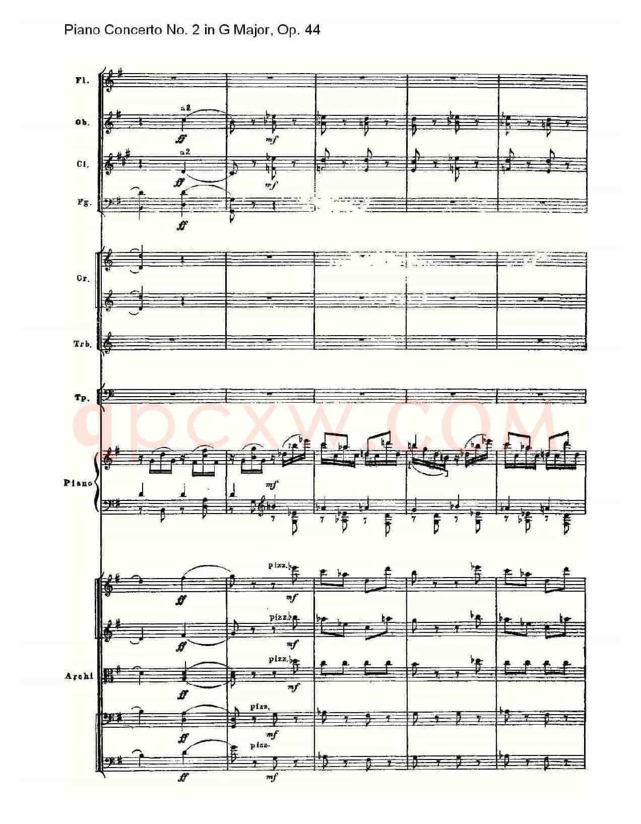 G大调第二钢琴协奏曲, Op.44第三乐章（二）