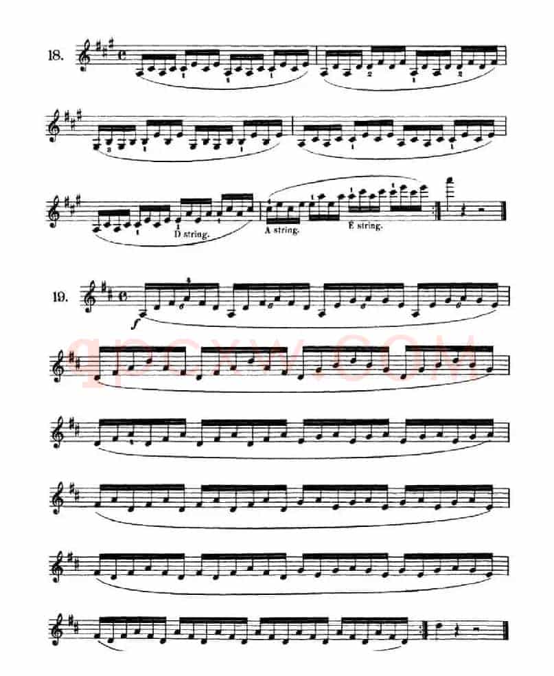 School of Mechanism, Op. 74（小提琴技巧练习13——22）