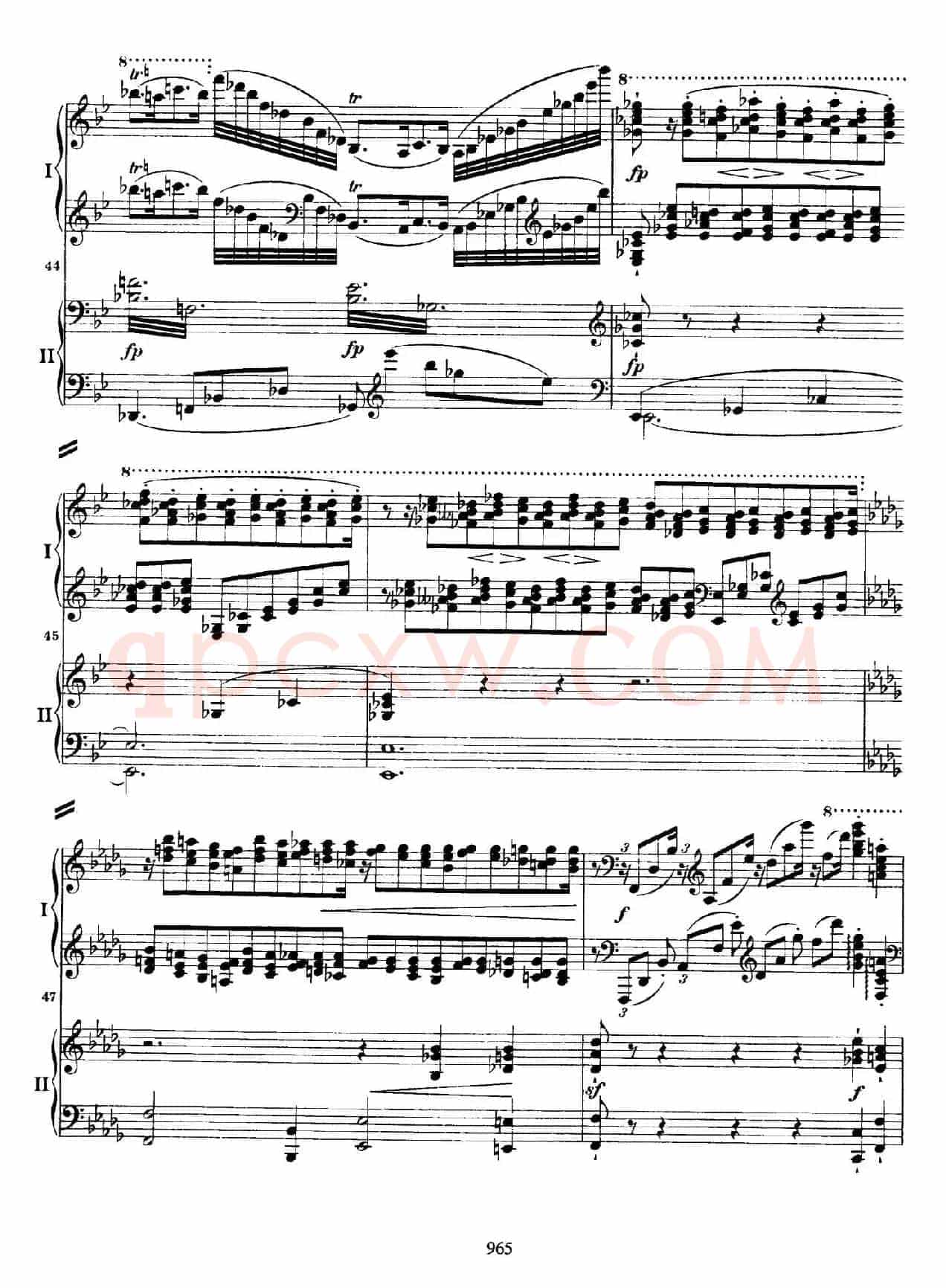 降B大调第二钢琴协奏曲（P61——70）