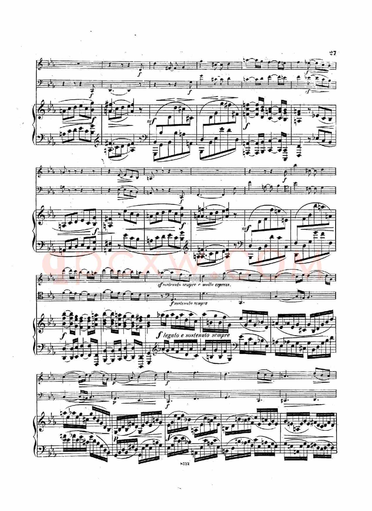 Piano Trio No.3 in c Minor Op.101(c小调第三钢琴三重奏)