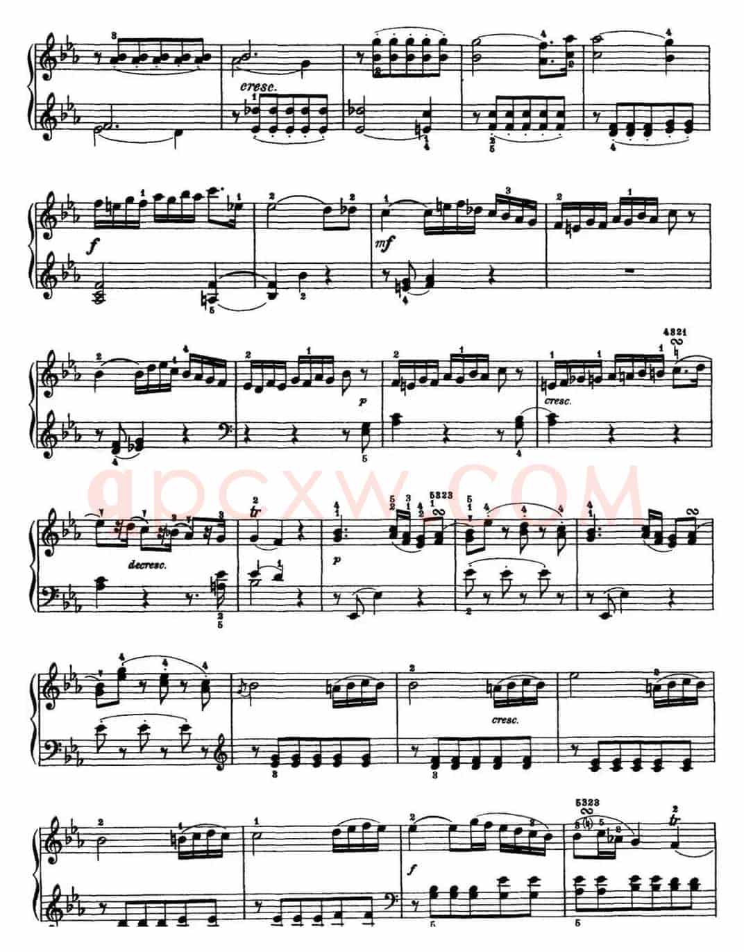 海顿 钢琴奏鸣曲 Hob XVI 28 in E-flat major