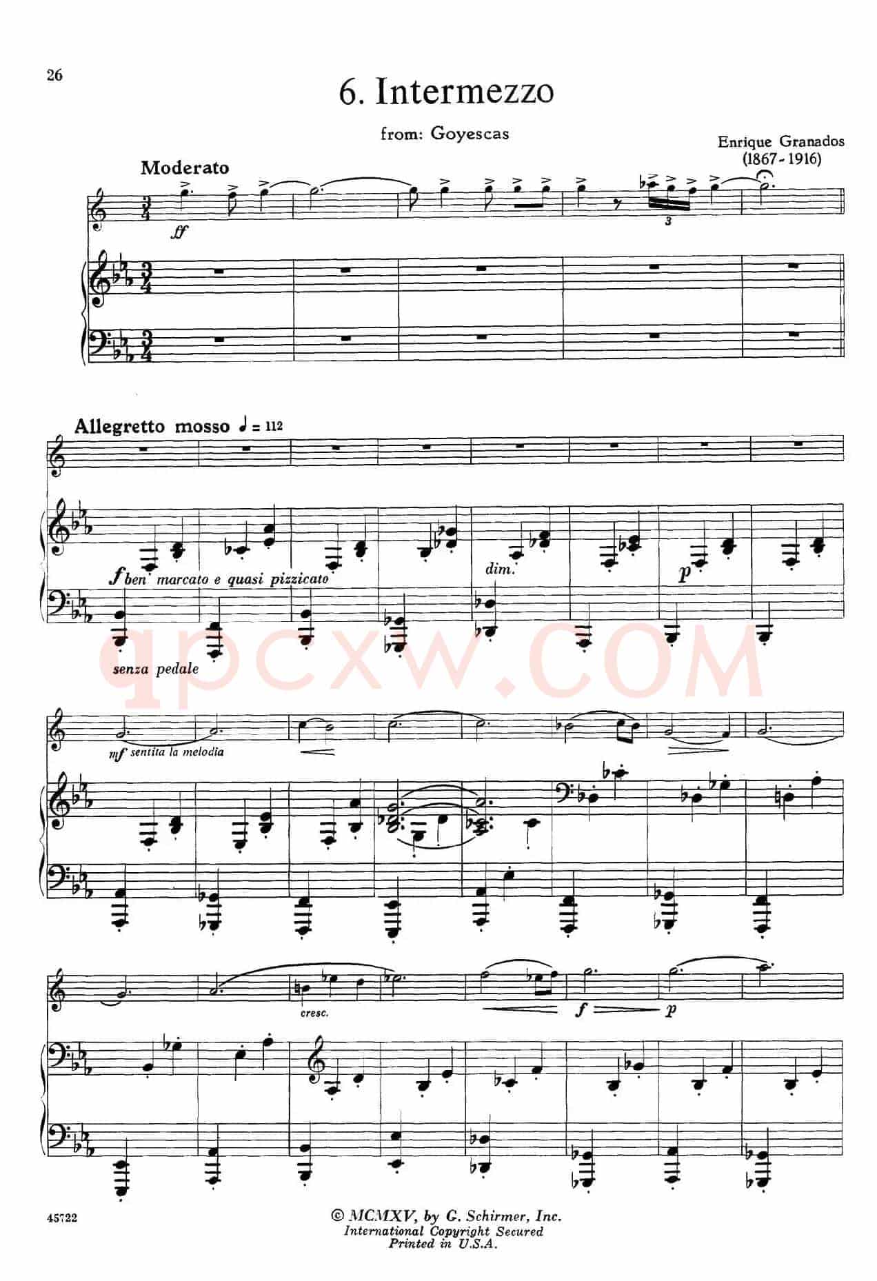 15首古典萨克斯独奏曲：6、Intermezzo（中音萨克斯+钢琴伴奏）