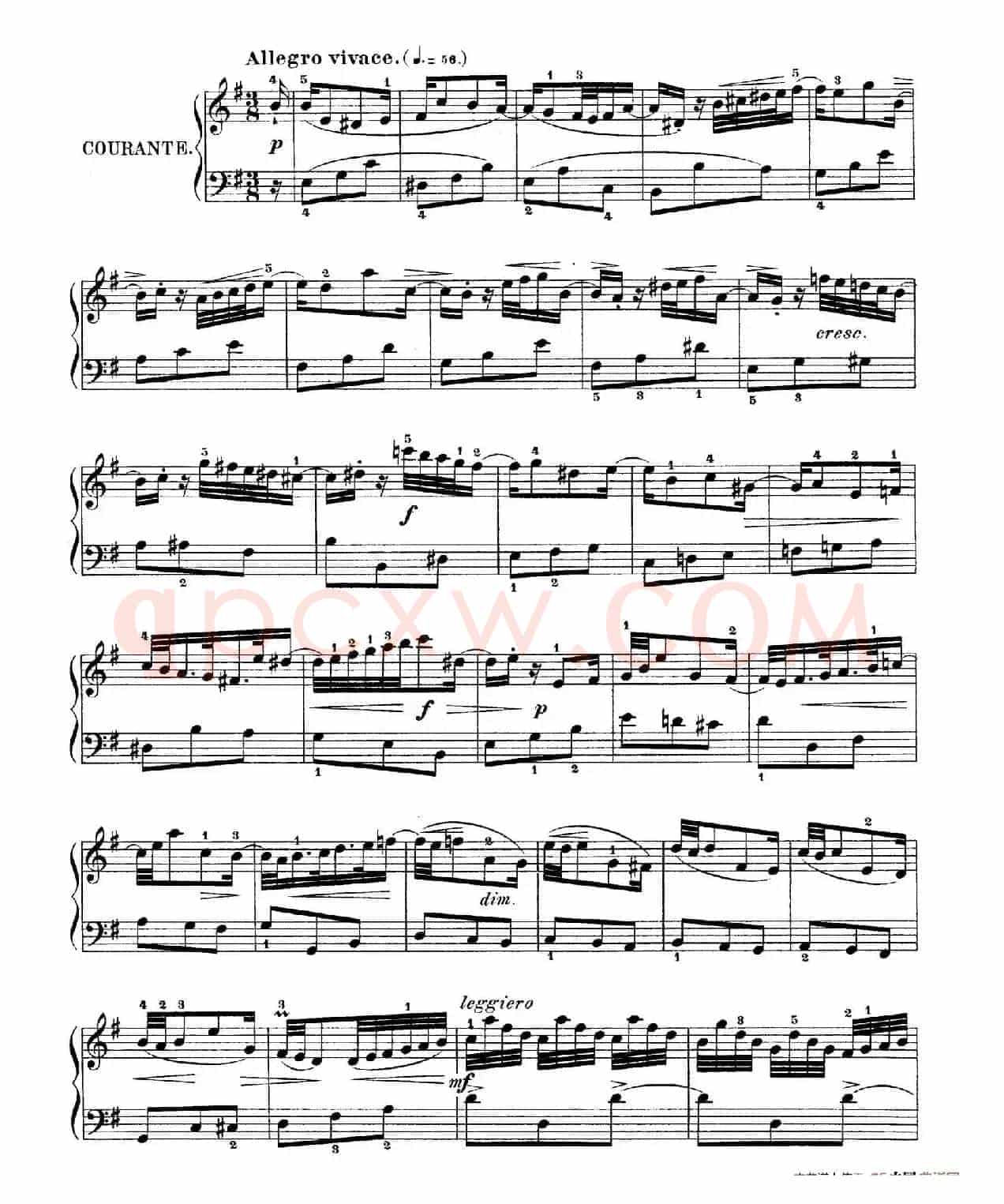 Six Partitas BWV 825-830（6首帕蒂塔·6）
