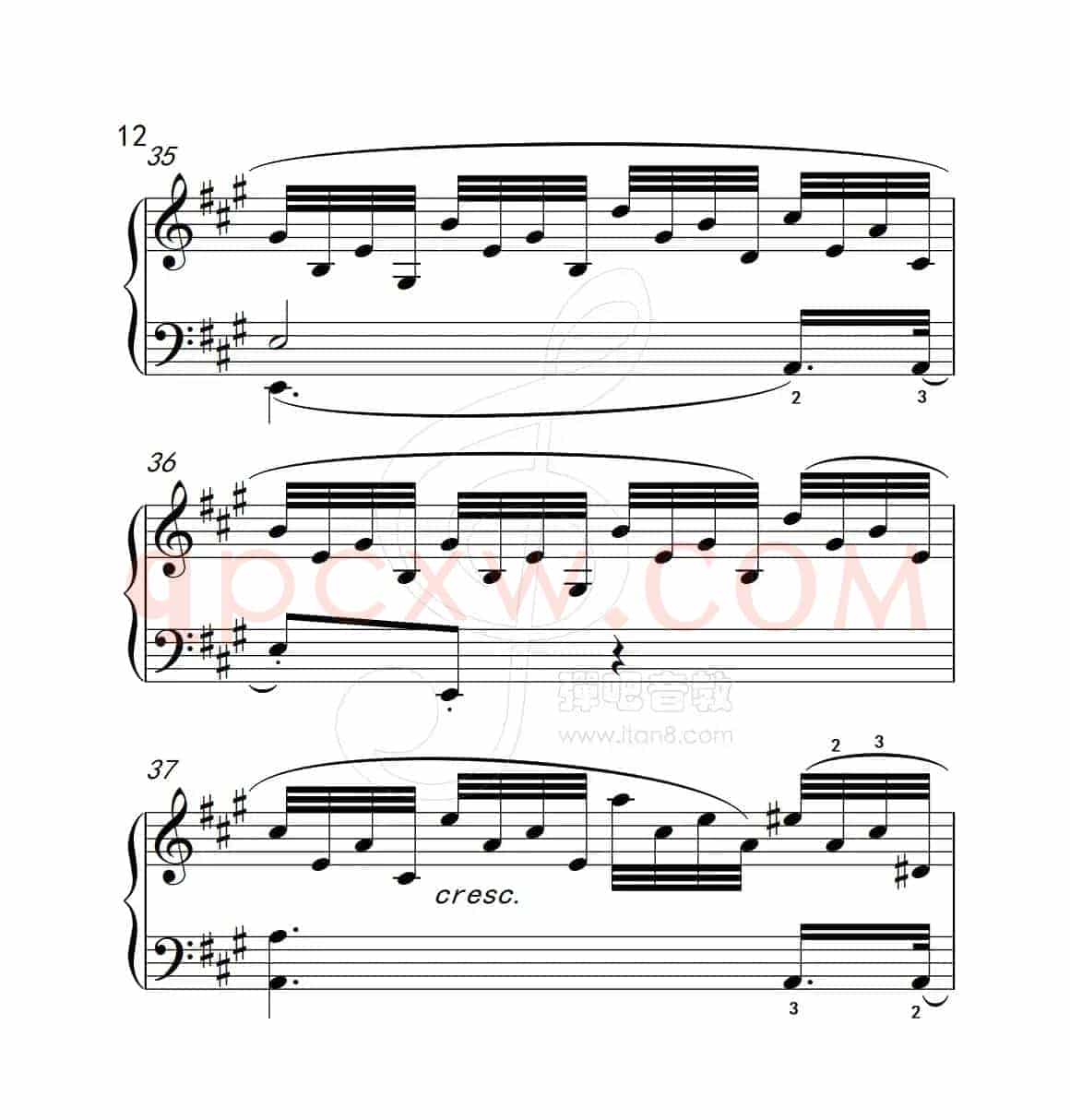 练习曲 37（克拉莫钢琴练习曲60首）