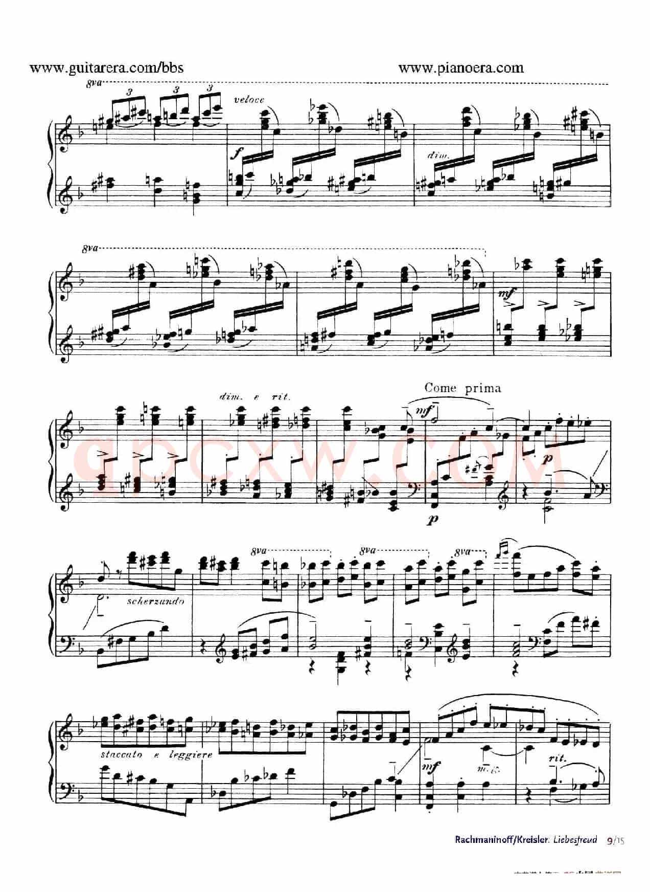 Liebesfreud(爱的喜悦)(钢琴独奏版)