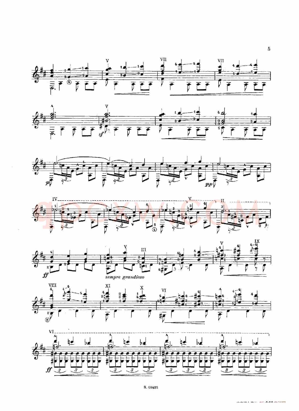 Cordoba(Cantos de Espana)（古典吉他）