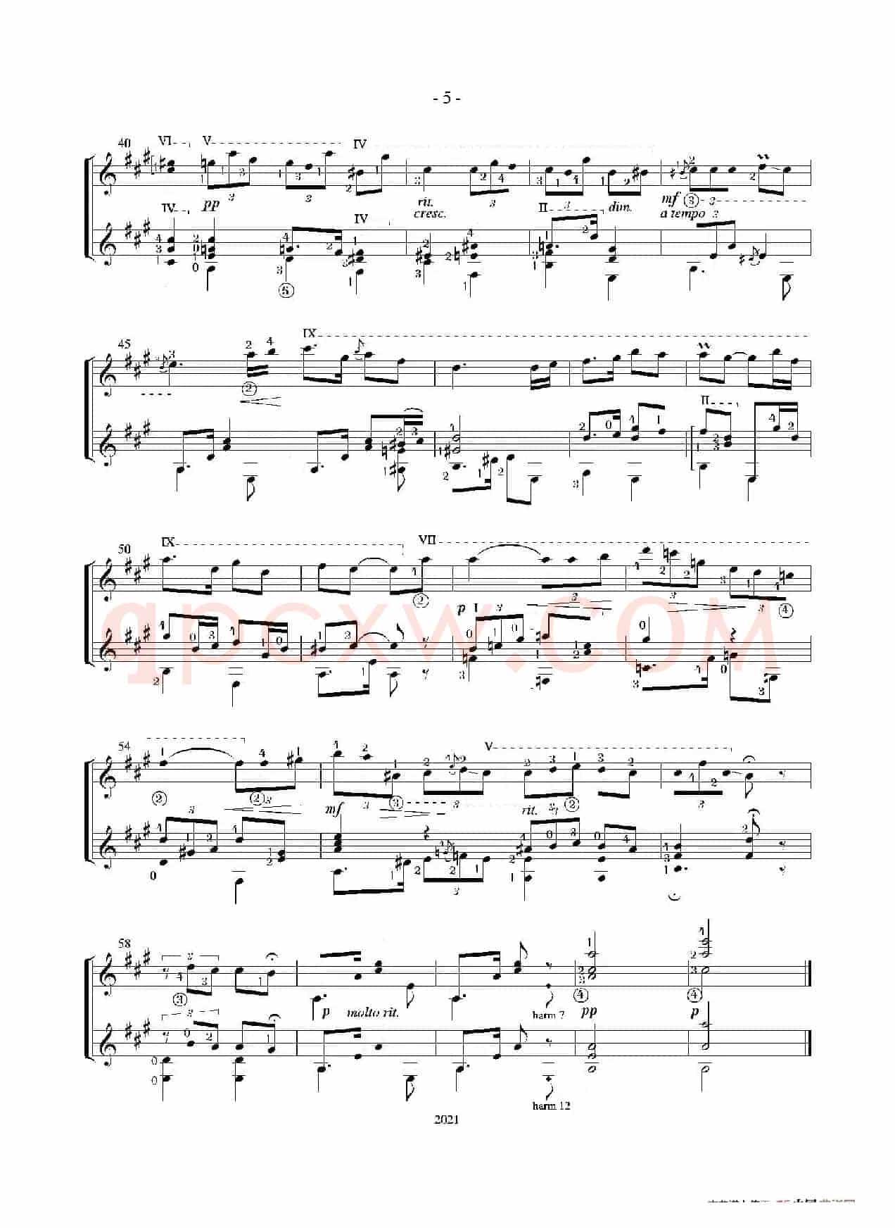 Tango(Guitar Duett)（古典吉他）