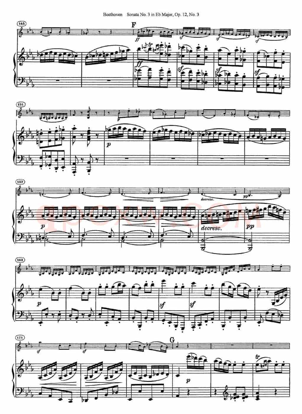 Violin Sonata No.3 in Eb Major Op.12 No.3（小提琴+钢琴伴奏）