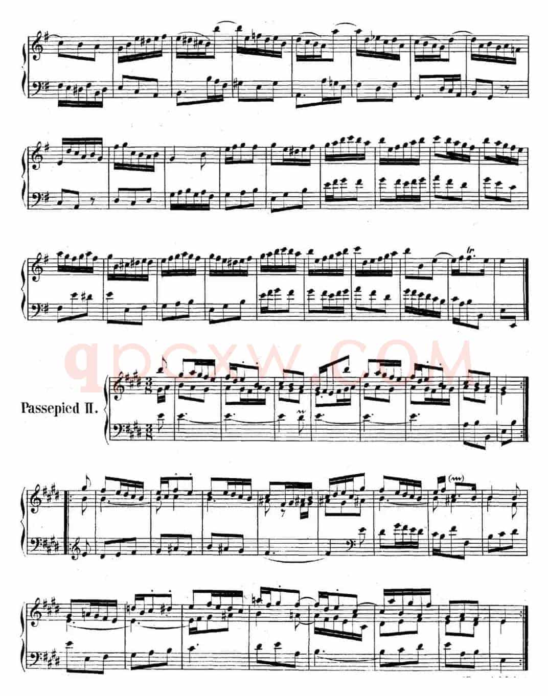 英国组曲No.5 巴赫 e小调 5th Suite BWV 810