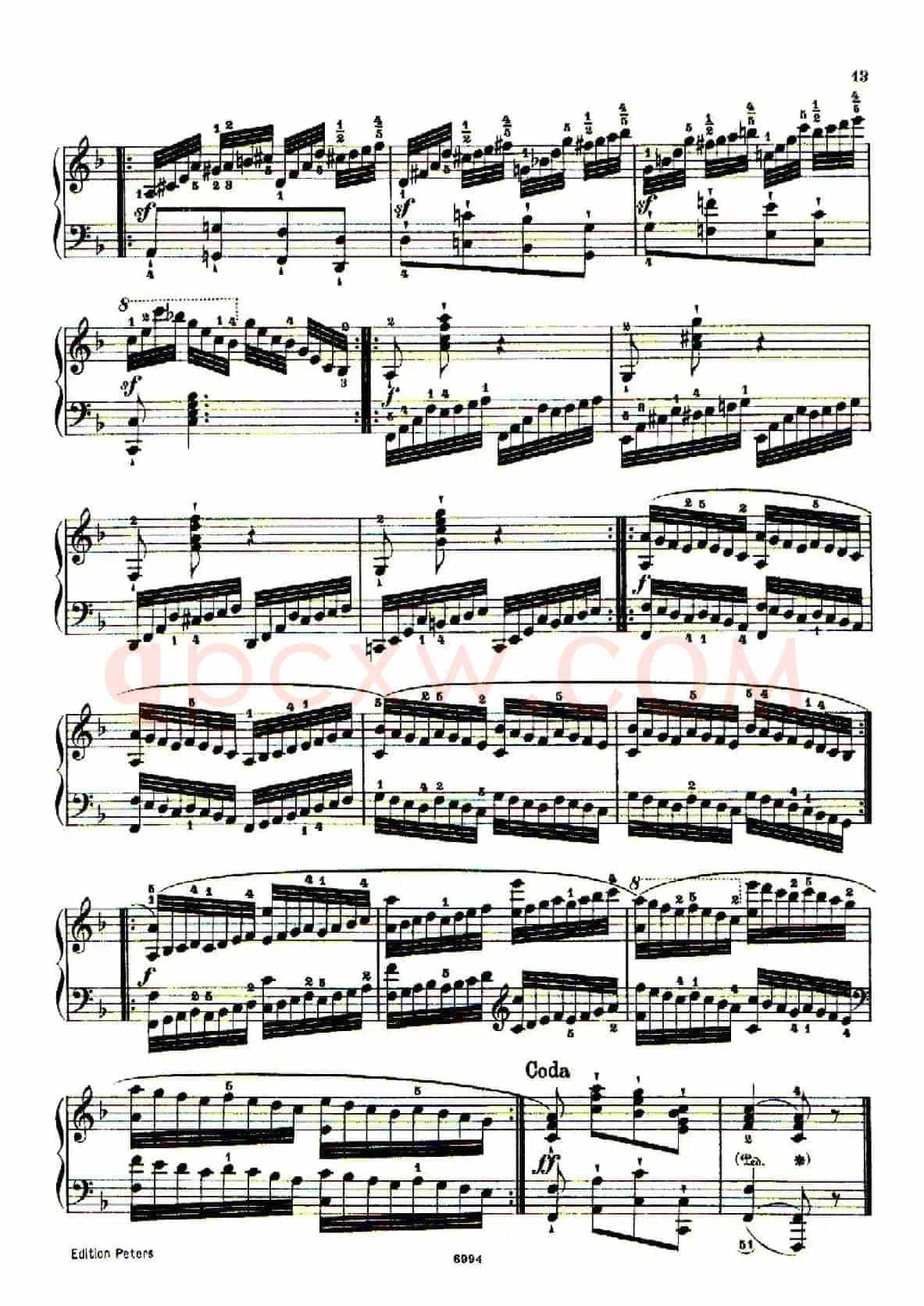 School of the Virtuoso Op.365(60首钢琴高级练习曲·4)