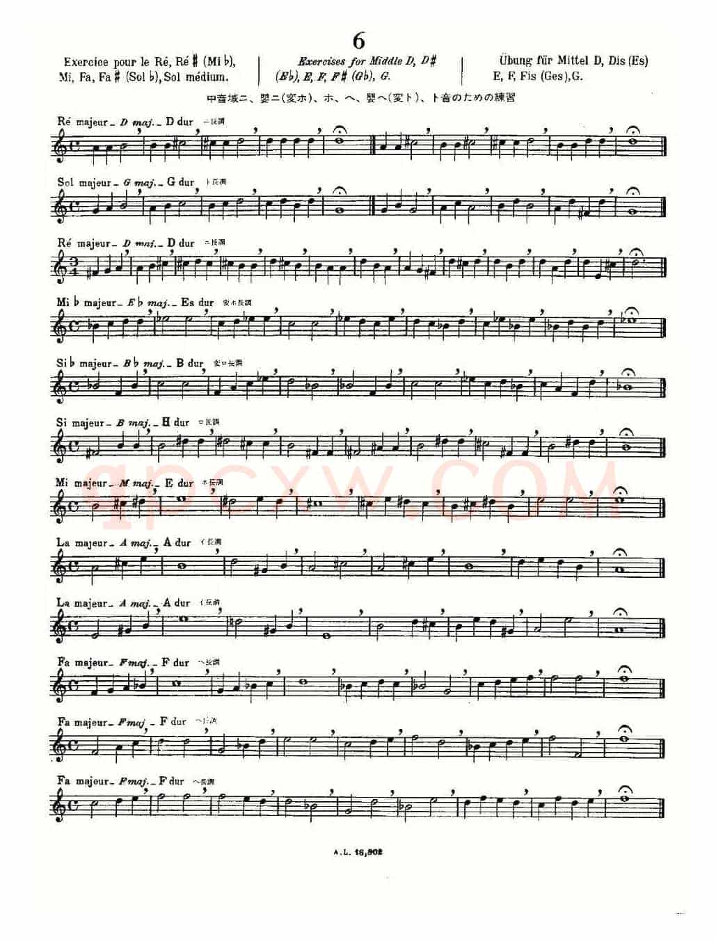 初级练习之6（Alphonse Ludec - Debutant Flutiste）