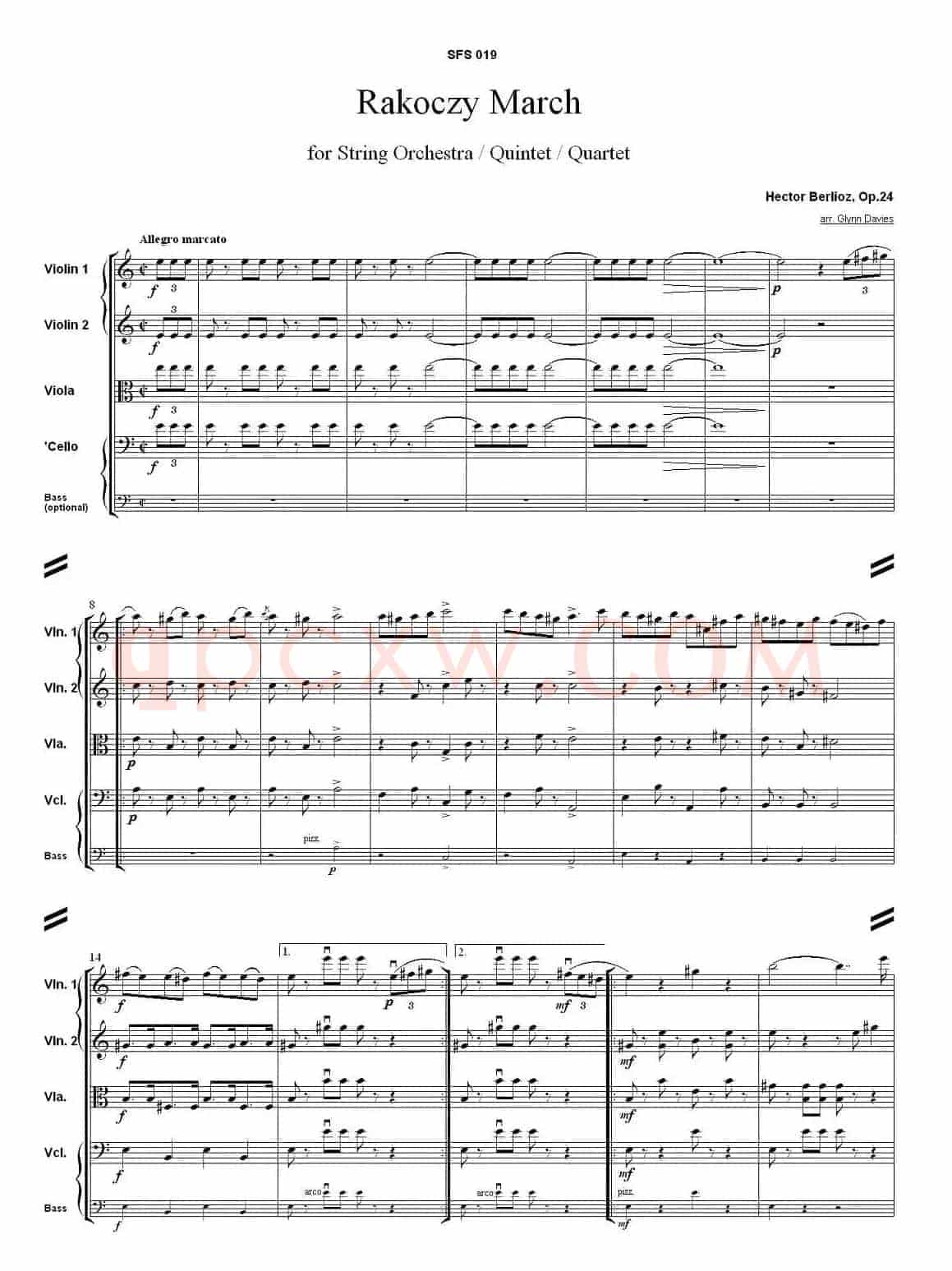Rakoczy March（弦乐合奏）