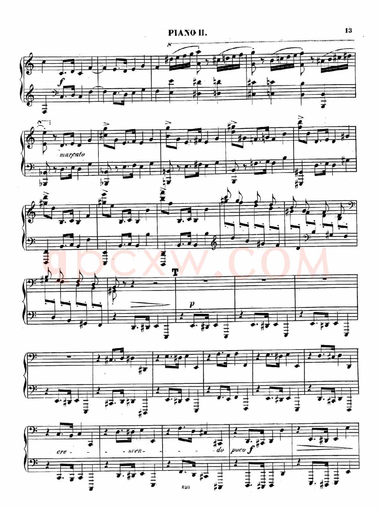 Chaconne for 2 Pianos Op.150(双钢琴第二钢琴)