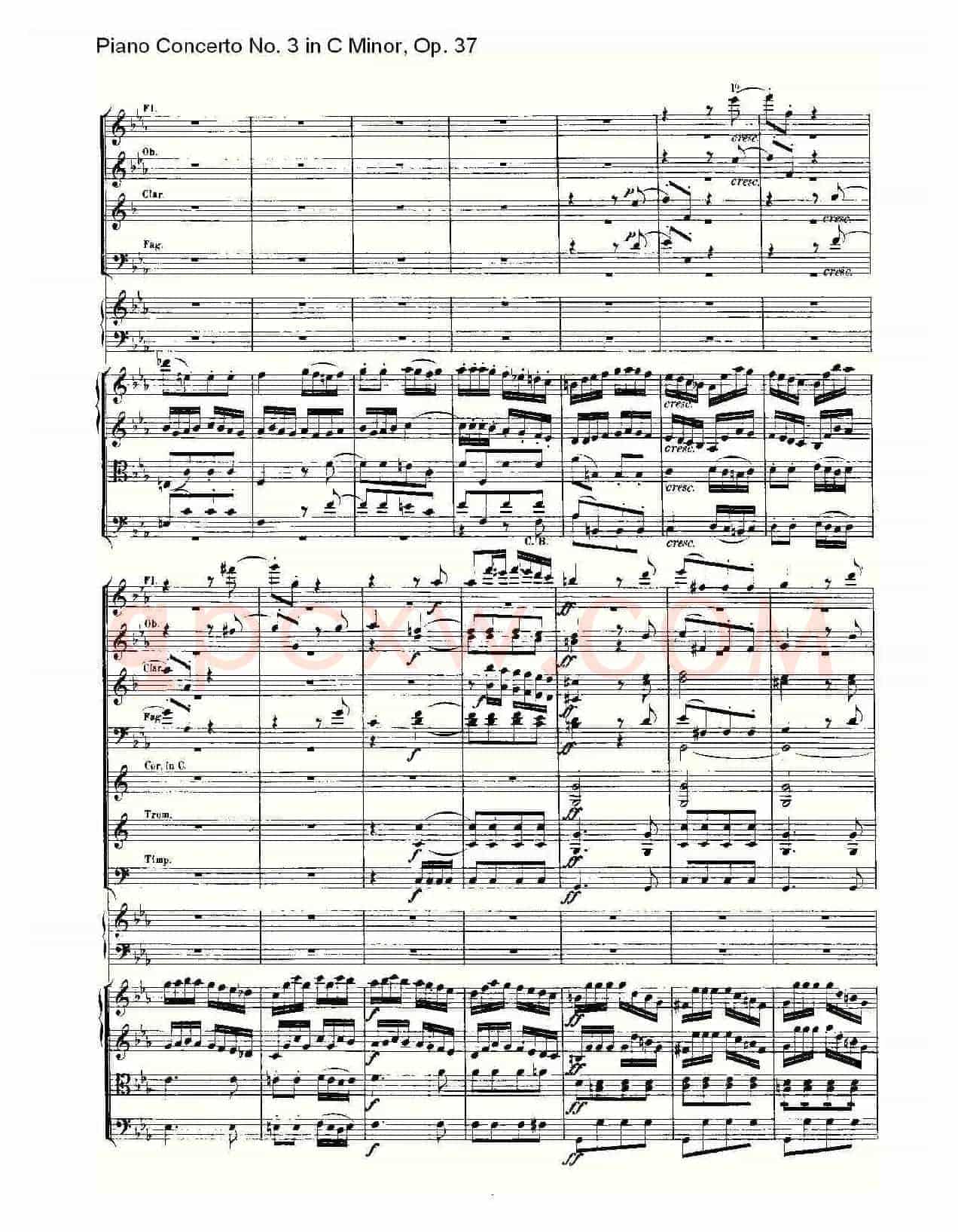 C小调钢琴第三协奏曲 Op.37 第三乐章