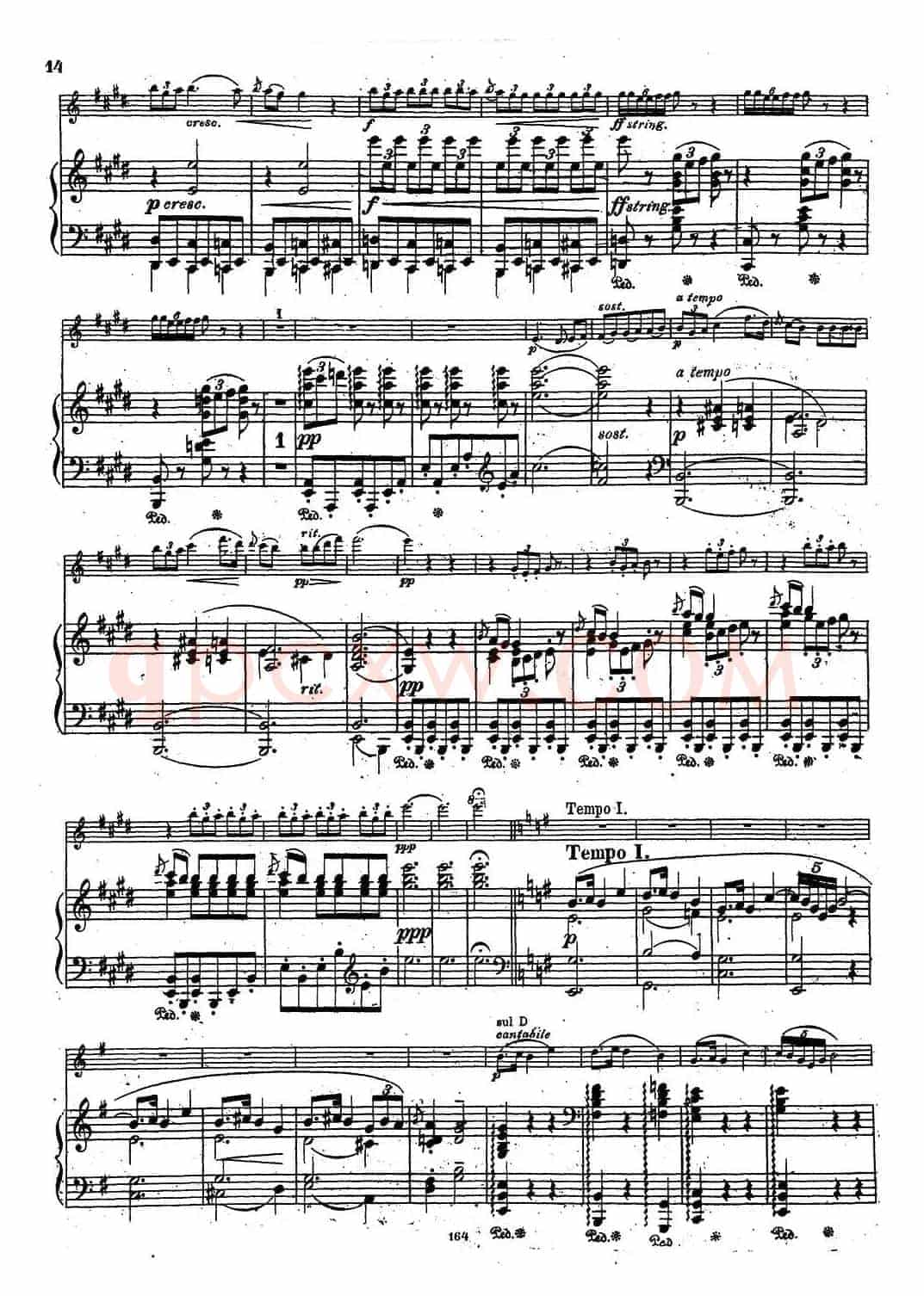 VIOLIN SONATA No.2 in G major（G大调第二小提琴奏鸣曲）（Ⅱ）（小提琴+钢琴伴奏）