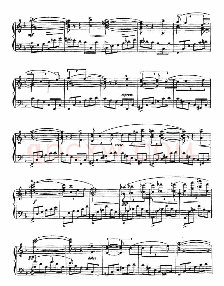 现代钢琴曲：7、即兴曲（Op.31，No.27）