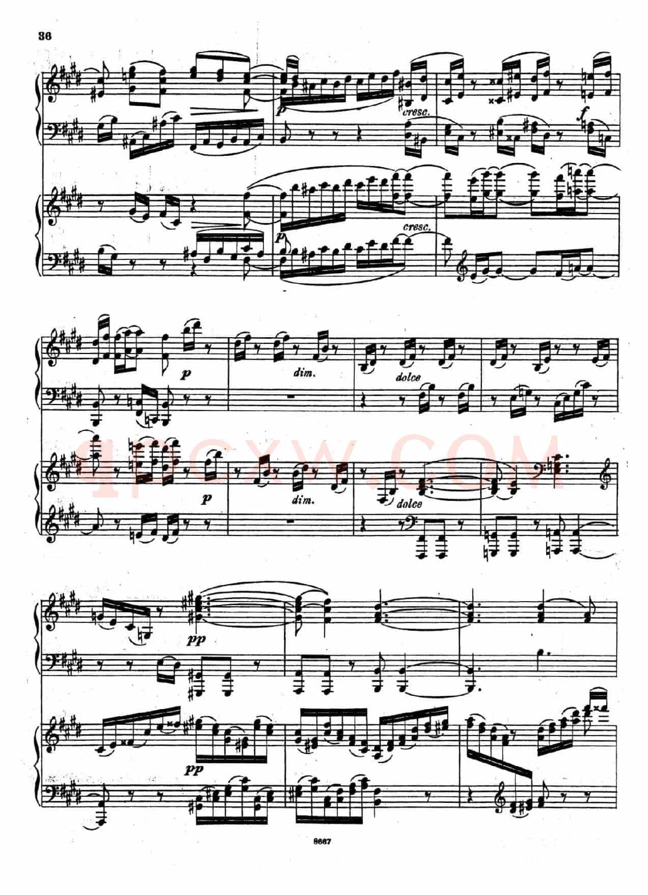 Symphony No.4 in e Minor Op.98(e小调第四交响曲·双钢琴)
