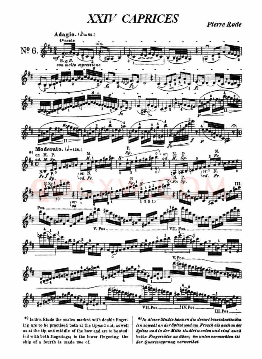 24首小提琴练习曲之6