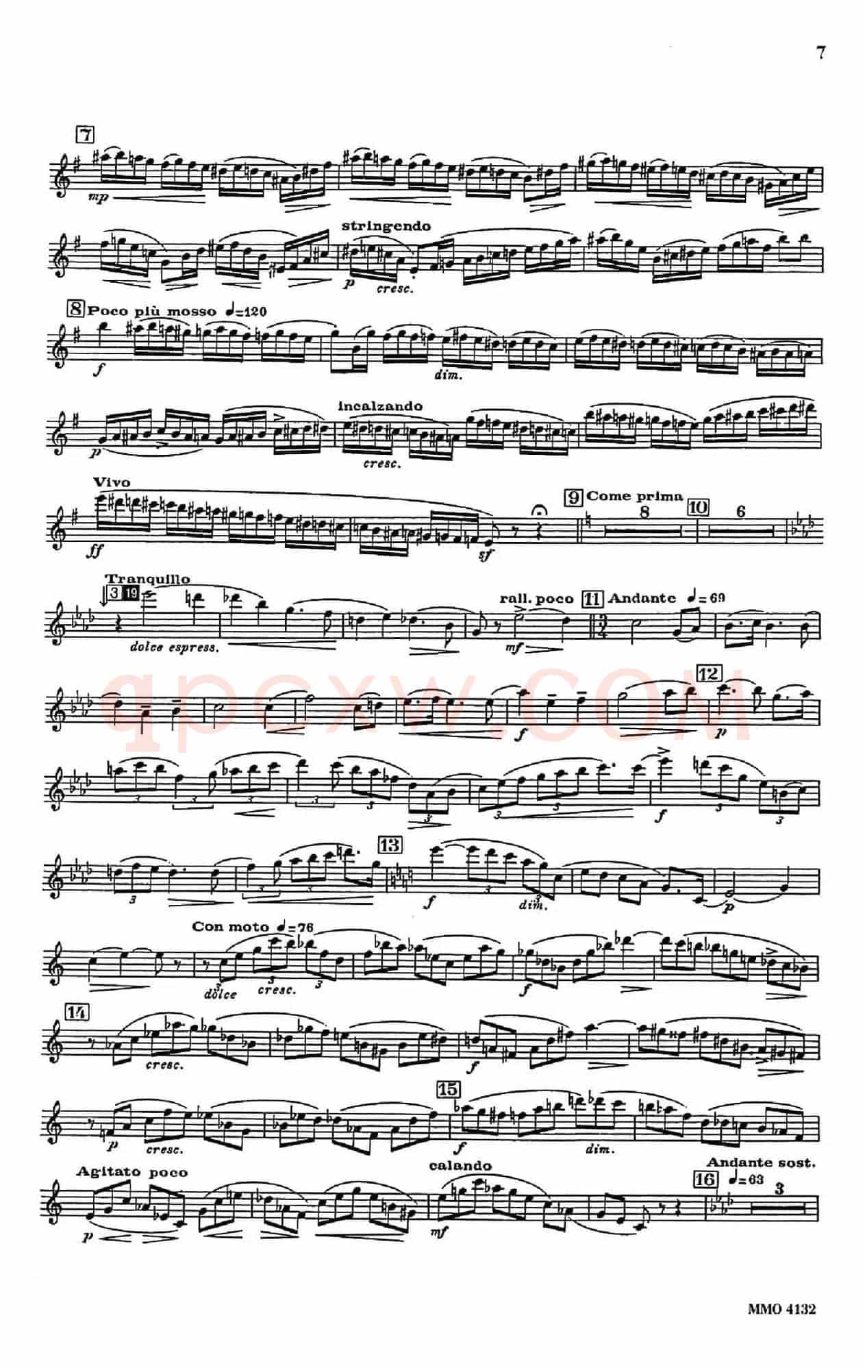 Glazunov Op.109（格拉组诺夫协奏曲Op.109）（中音萨克斯分谱）