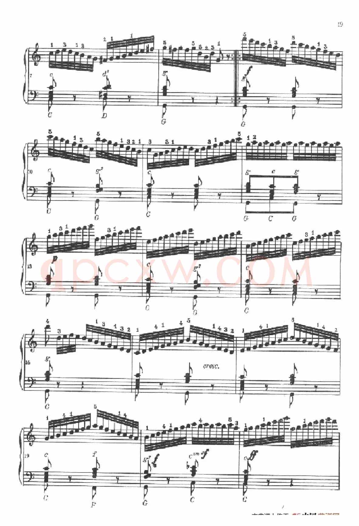 《车尔尼手风琴练习曲集》第Ⅱ册（第5——8首）