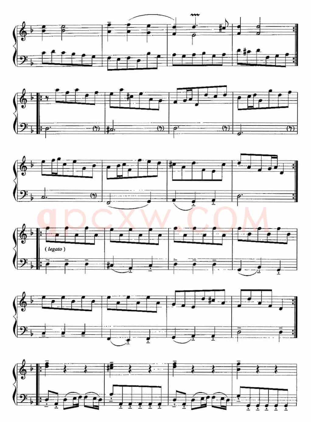 手风琴复调作品：萨拉班德舞曲