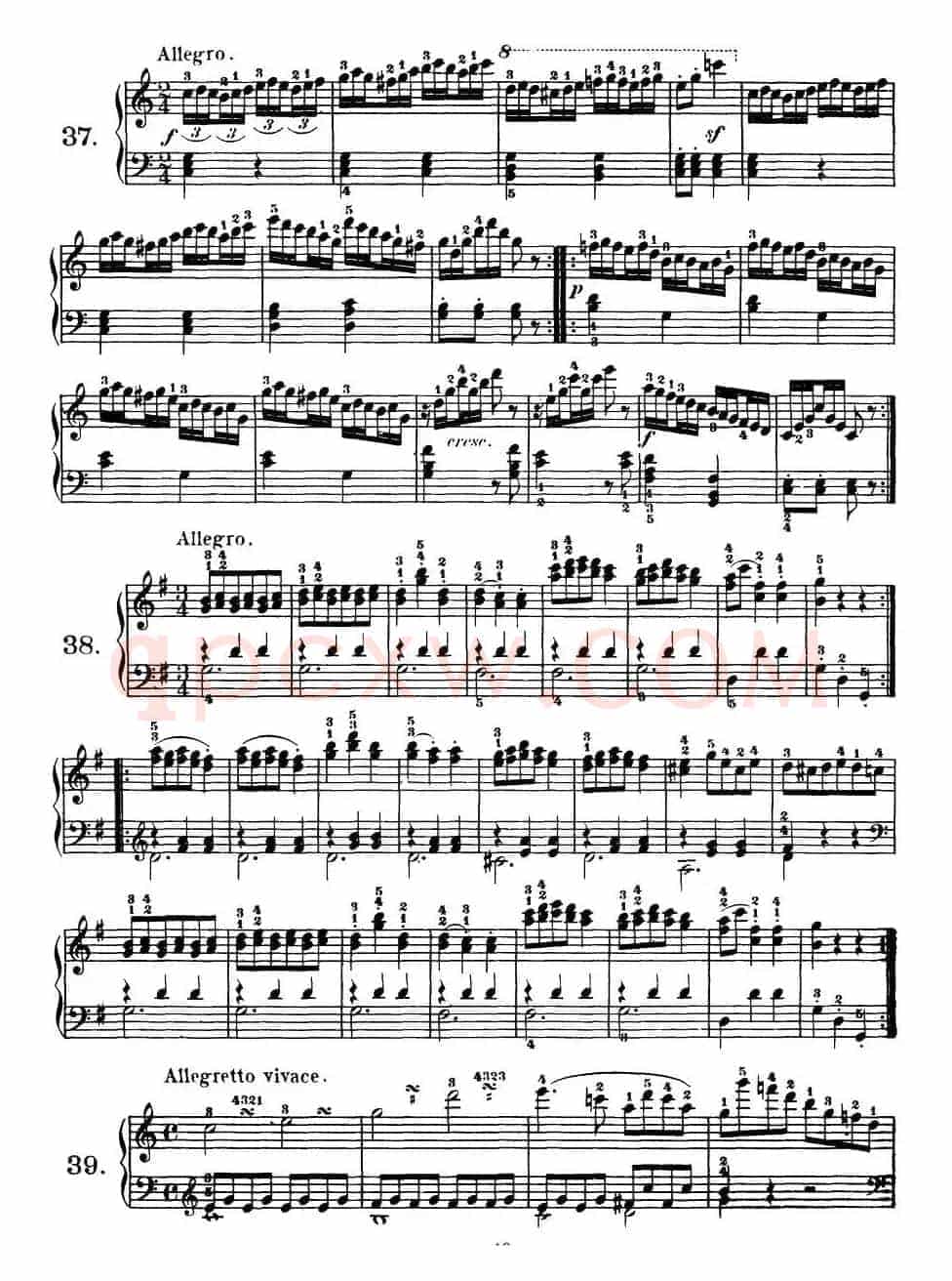 Czerny - 100 Progressive Studies Op.139（37—46）
