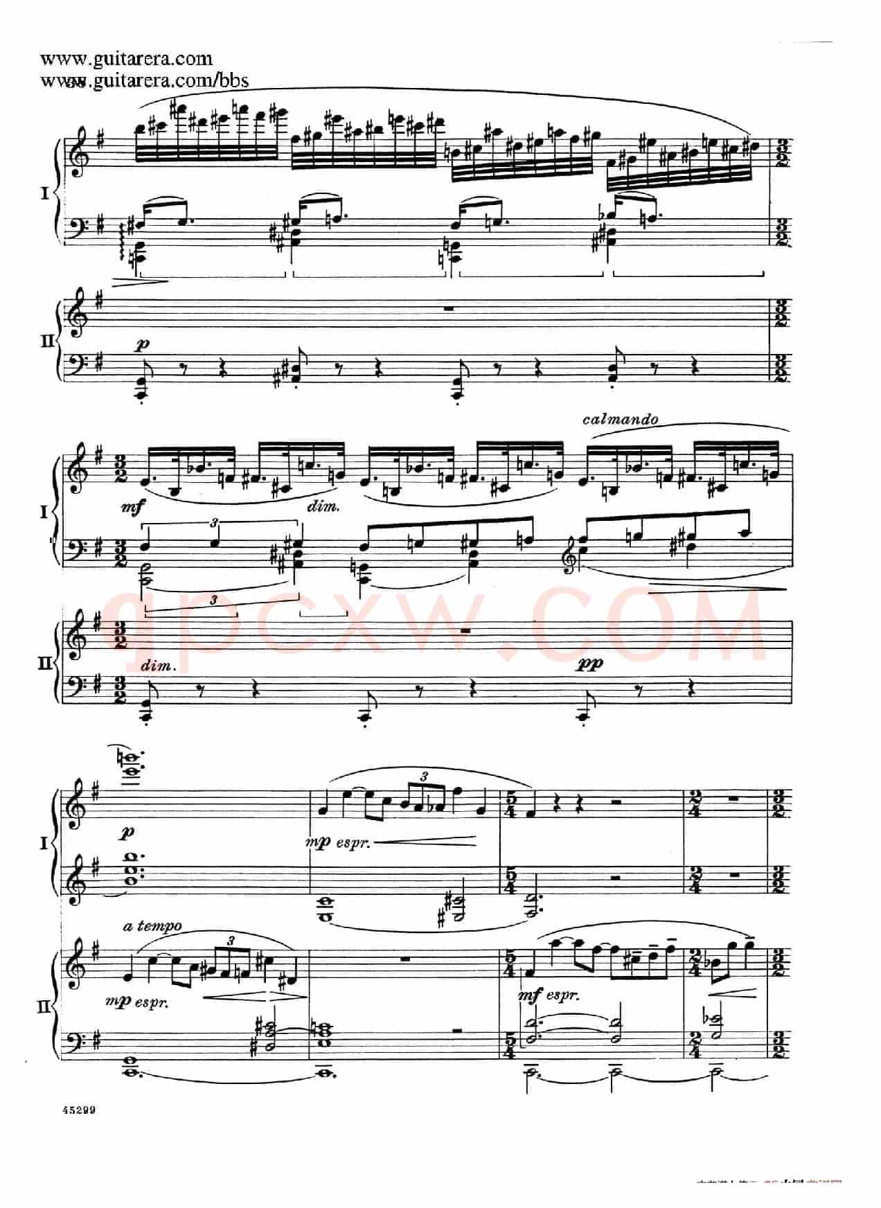 Piano Concerto Op.38(钢琴协奏曲·双钢琴·第一乐章)