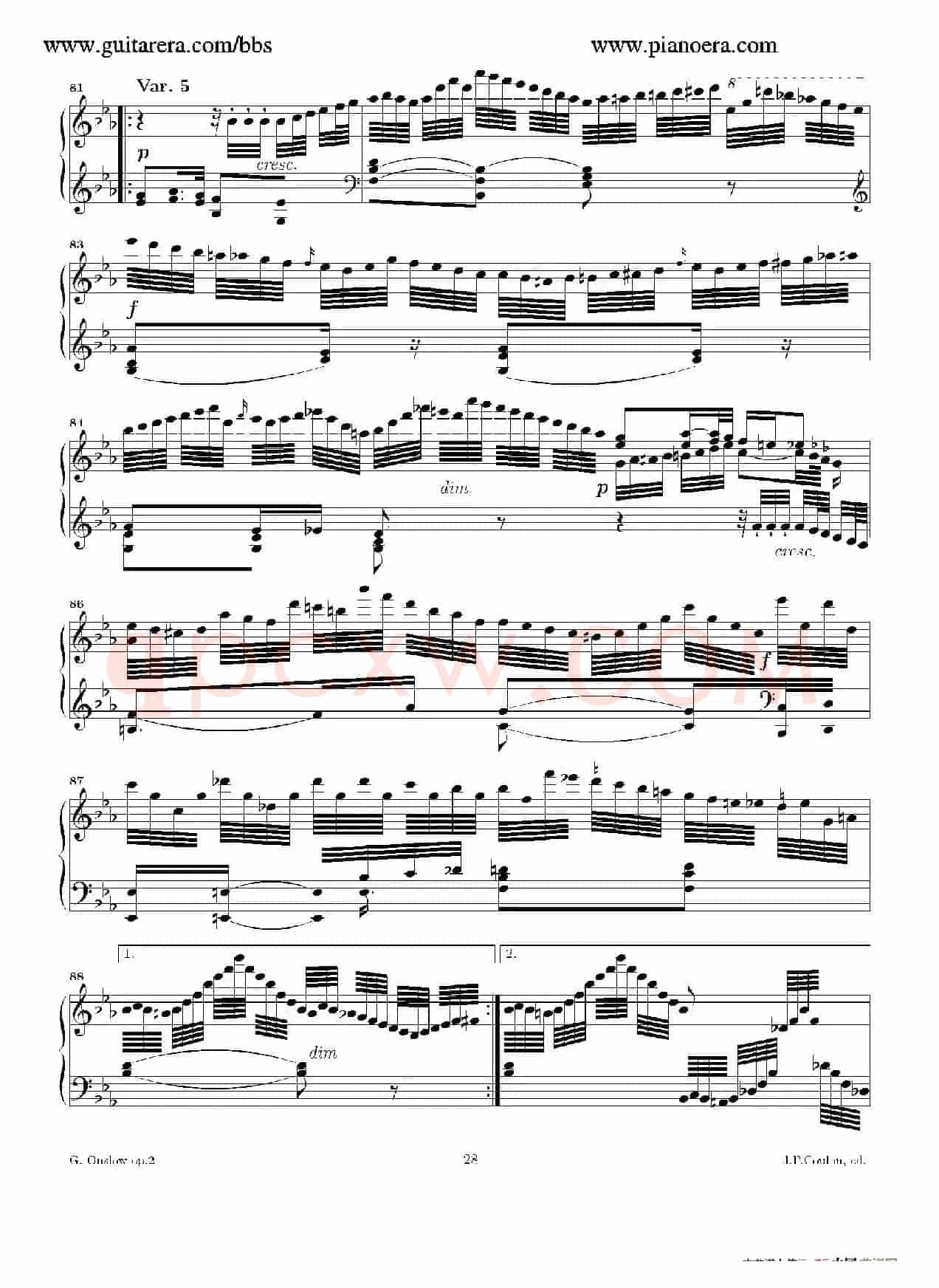 Grande Piano Sonata in c Minor Op.2（c小调华丽钢琴奏鸣曲·第三乐章）