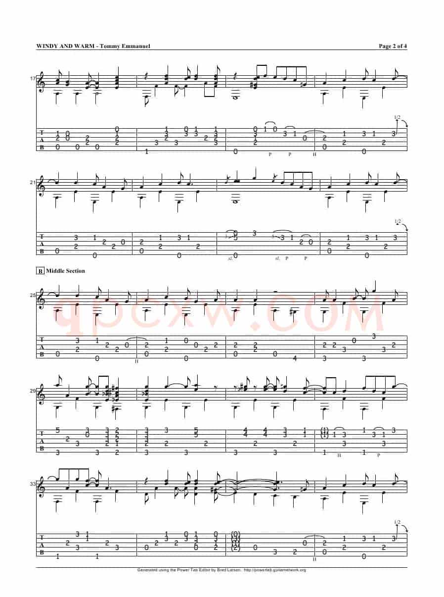 tommy emmanuel：windy and warm（指弹吉它）