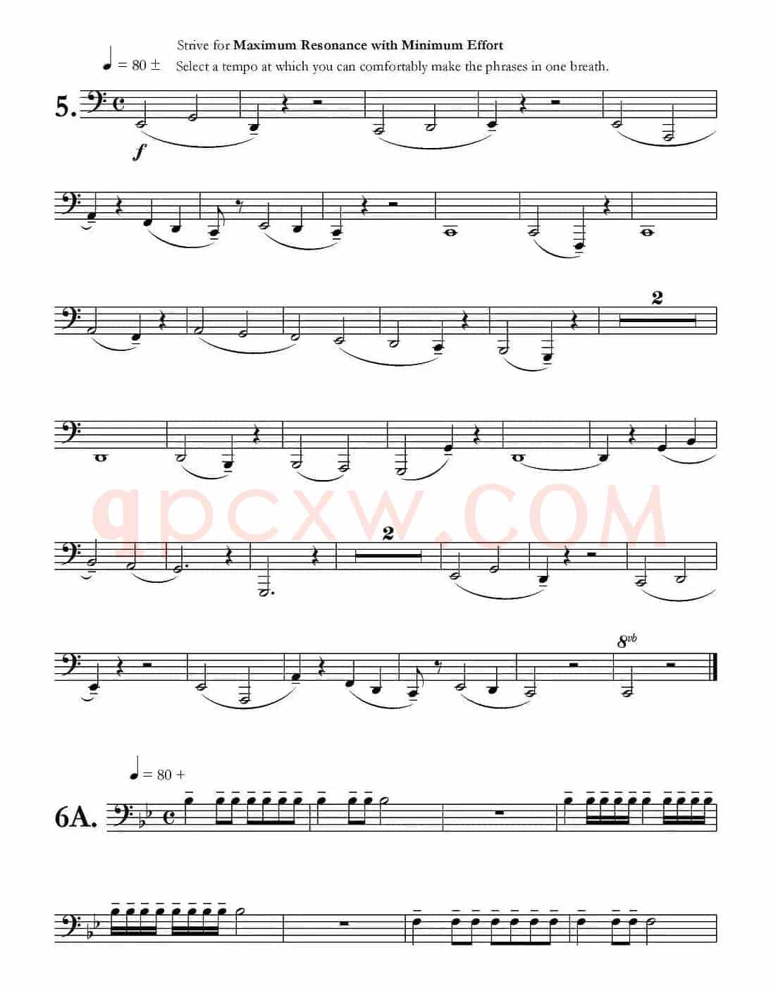 低音长号练习：Basic Routine