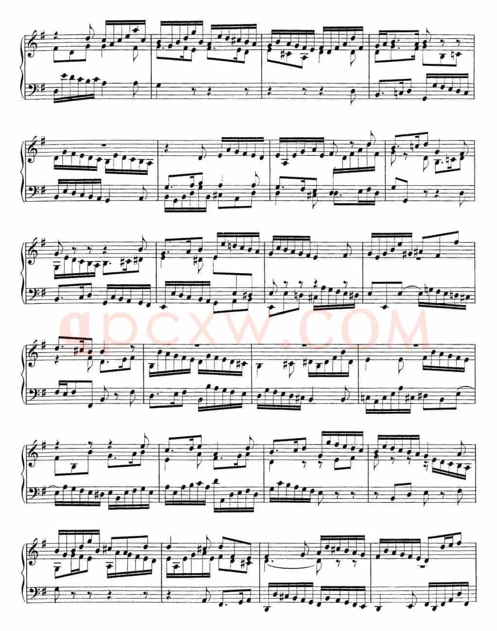 Toccata BWV 916(7首托卡塔·No.7 G大调)