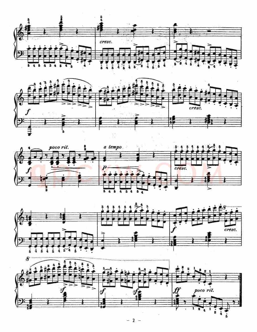 《车尔尼钢琴八度练习曲》OP.553-1