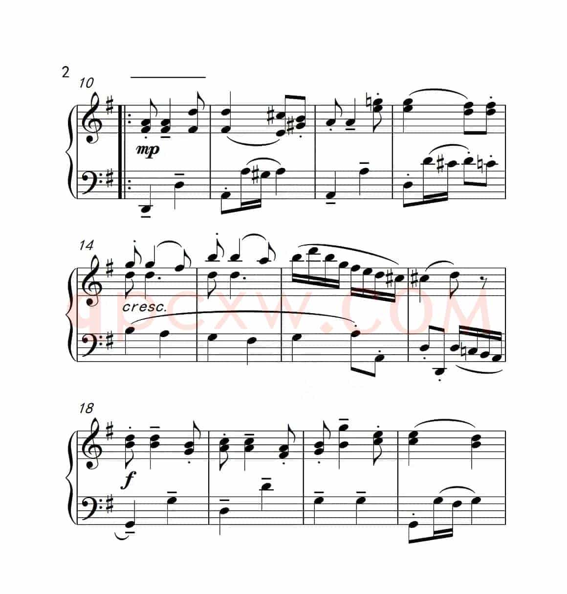 第三级 诙谐曲（中国音乐学院钢琴考级作品1~6级）