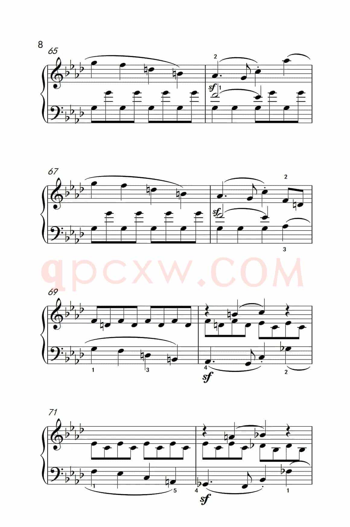 奏鸣曲 Opus 2 Nr.1 第一乐章（贝多芬奏鸣曲集 1）