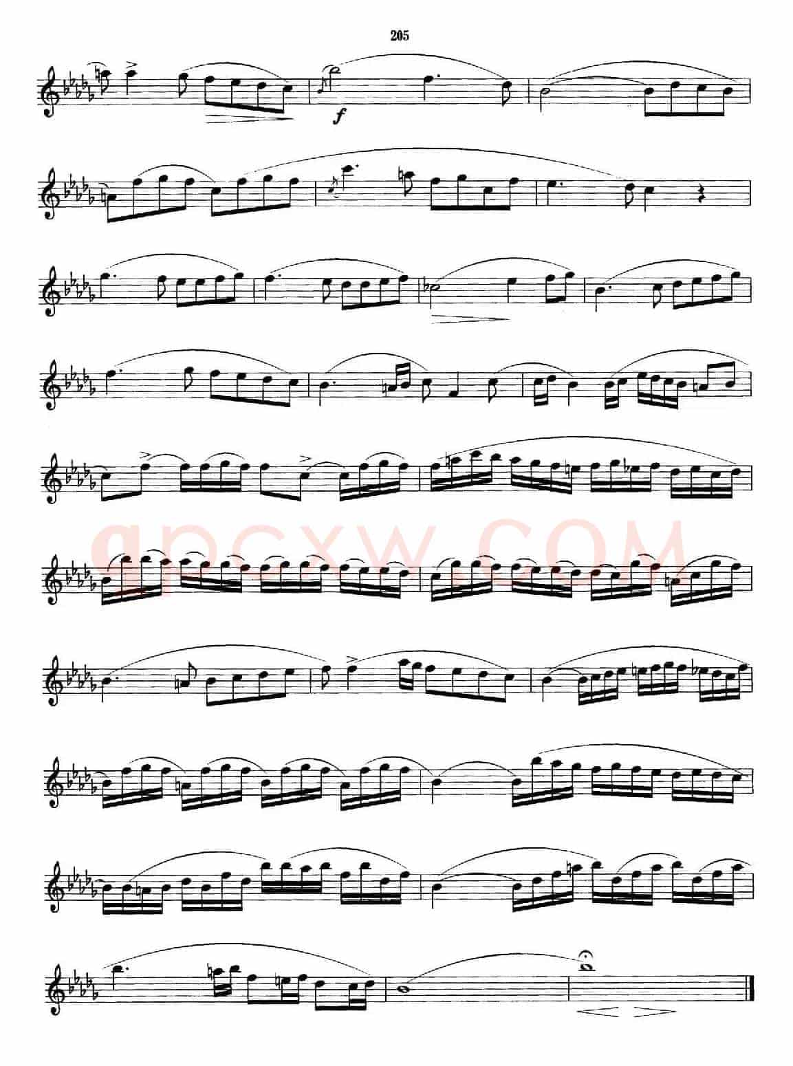 萨克斯管业余考级九级练习曲第四首