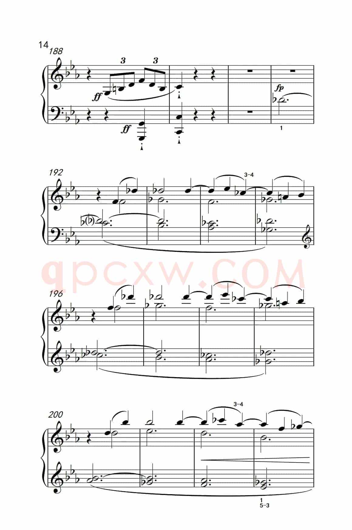 奏鸣曲 Opus 10 Nr.1 第一乐章（贝多芬奏鸣曲集 2）