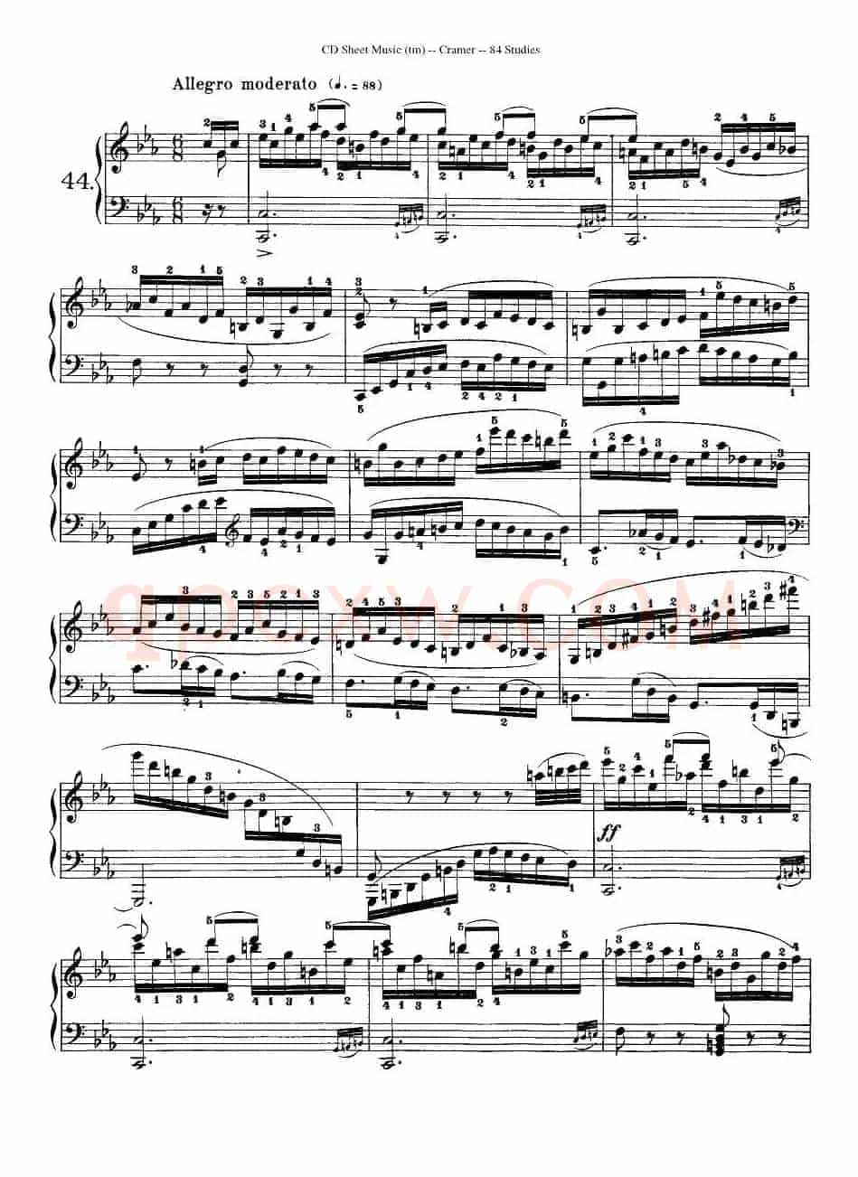 Cramer - 84 exercices（41—45）（克拉莫84首钢琴练习曲）