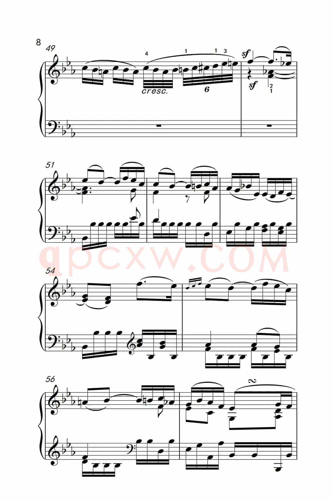 奏鸣曲 Opus 7 第四乐章（贝多芬奏鸣曲集 2）