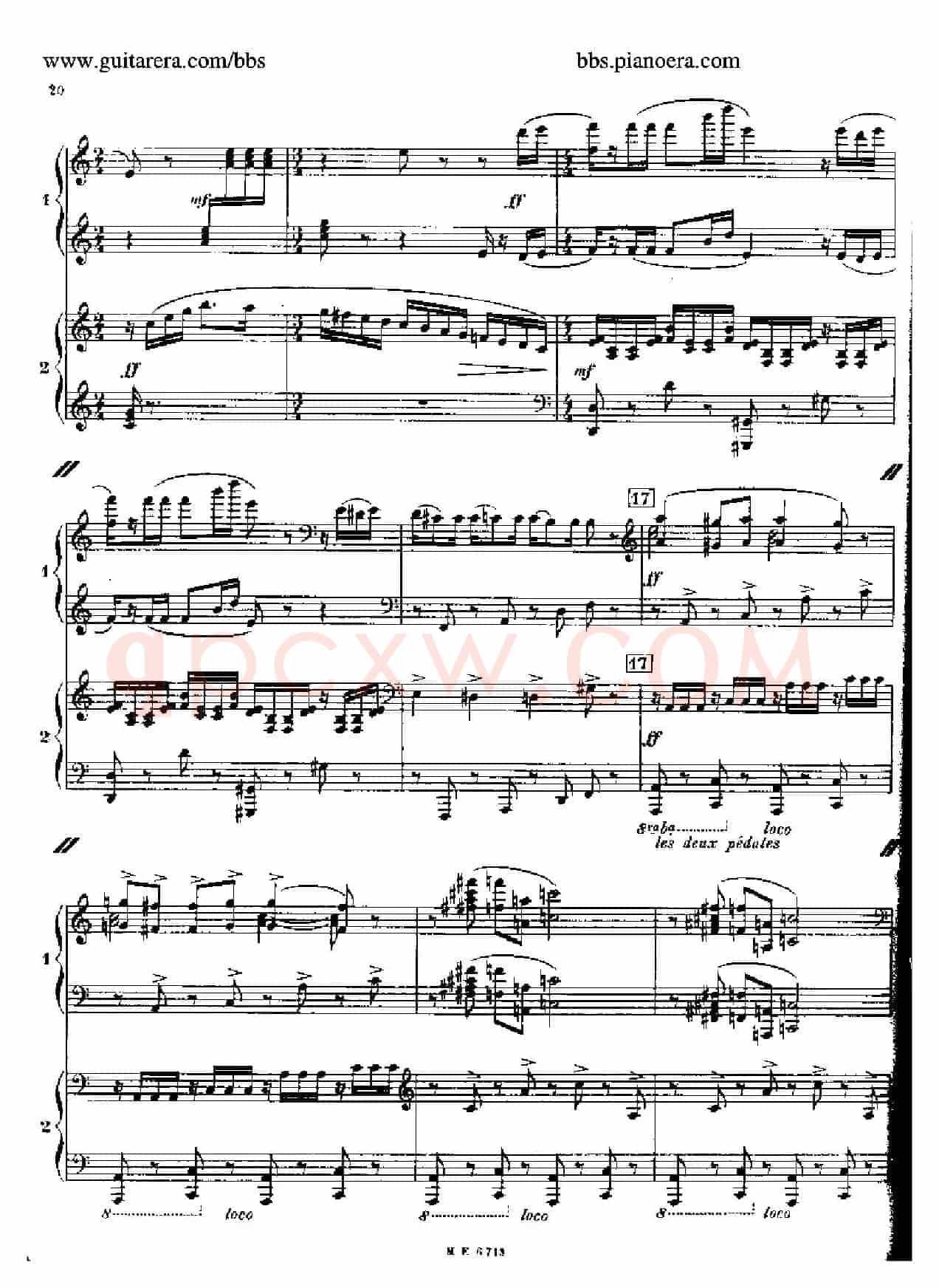 Sonata for Two Pianos(双钢琴奏鸣曲)