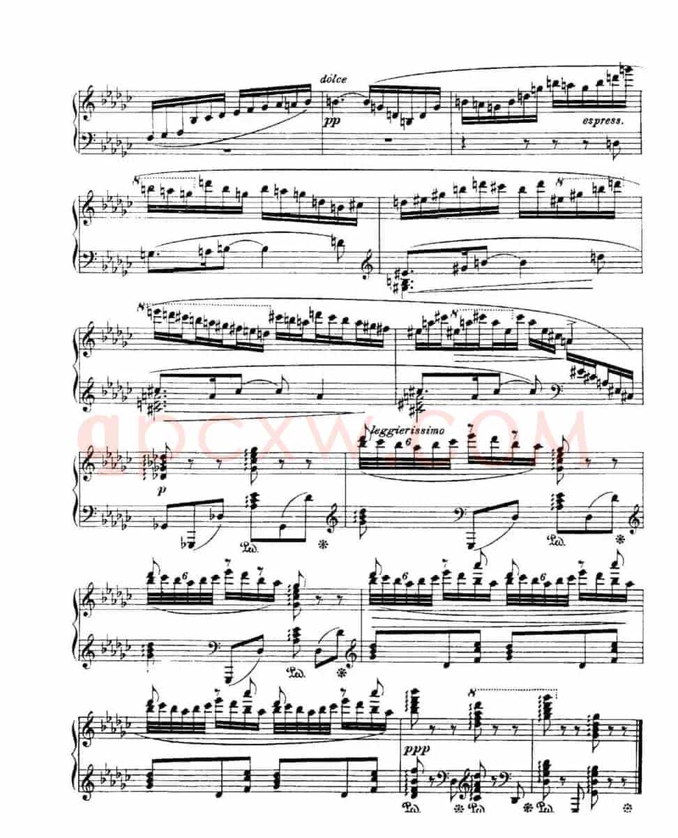 福雷13首船歌：Barcarolle No·3 in G-flat, Op·42