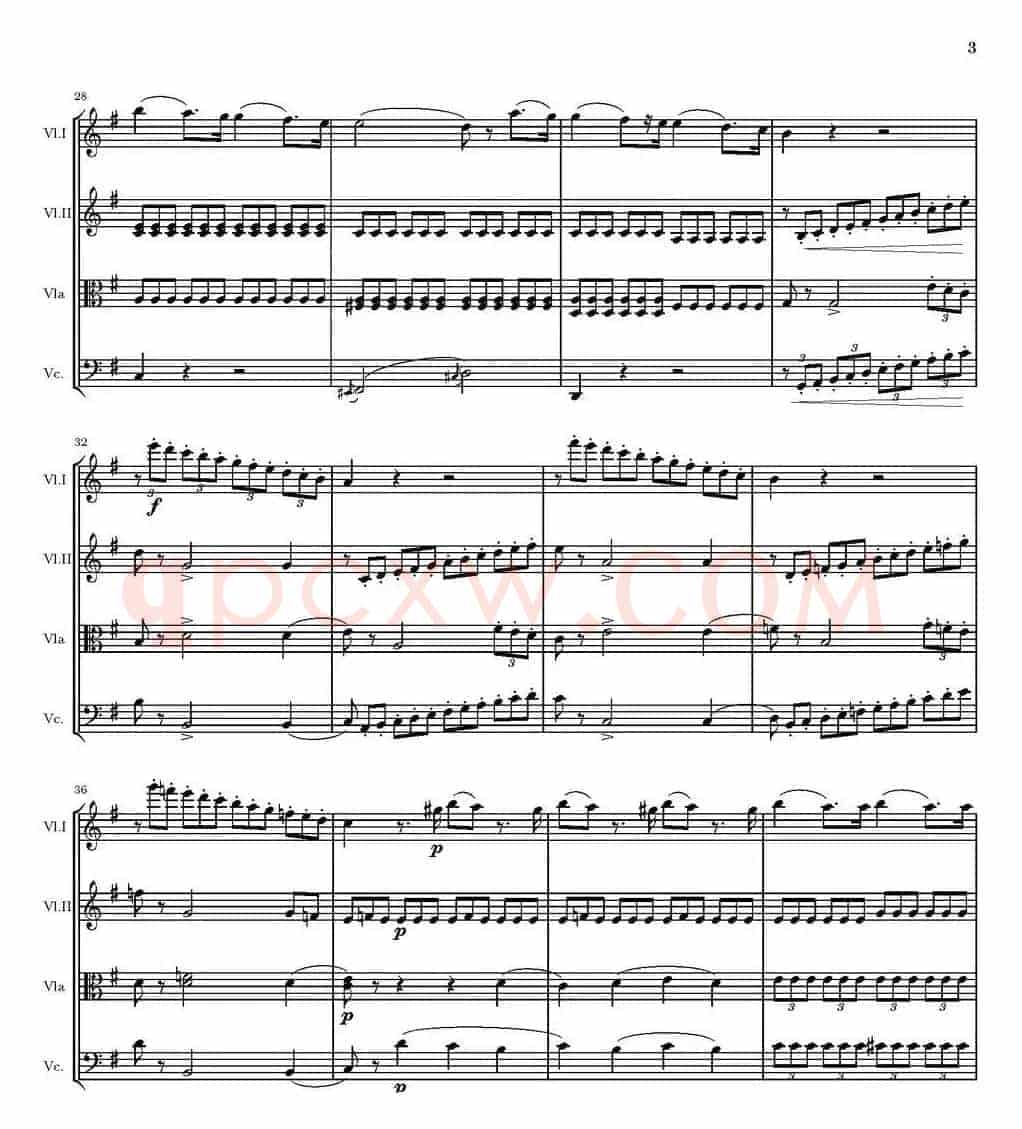 String Quartet nr.18 in E minor（E小调弦乐四重奏、P1-15）
