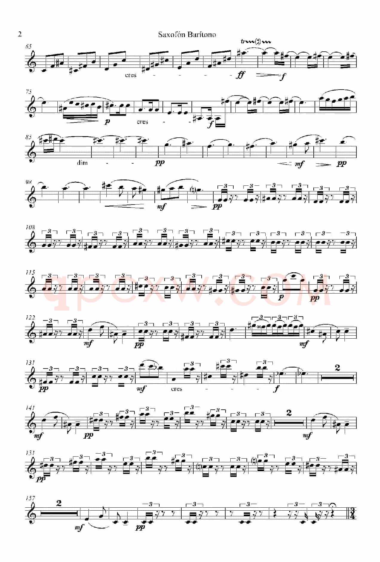 IMPROMTUS（上低音萨克斯分谱）